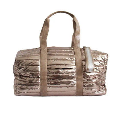 Gold Metallic Cassie Weekender Puffer