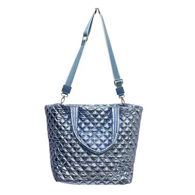 The Debra Diamond Tote Ice Blue in 3/1/25