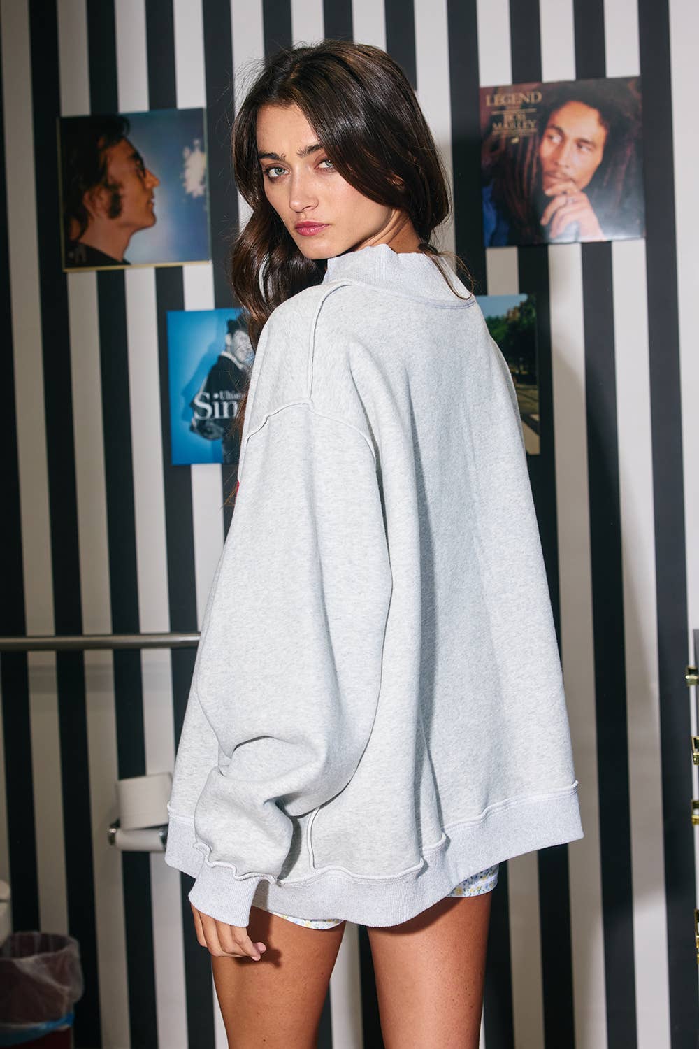ARKANSAS & AR Reverse Sweatshirt Gray