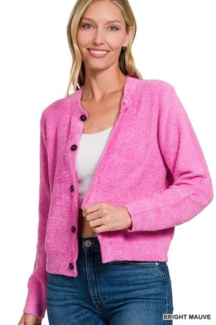 Zenana Pink Cardigan