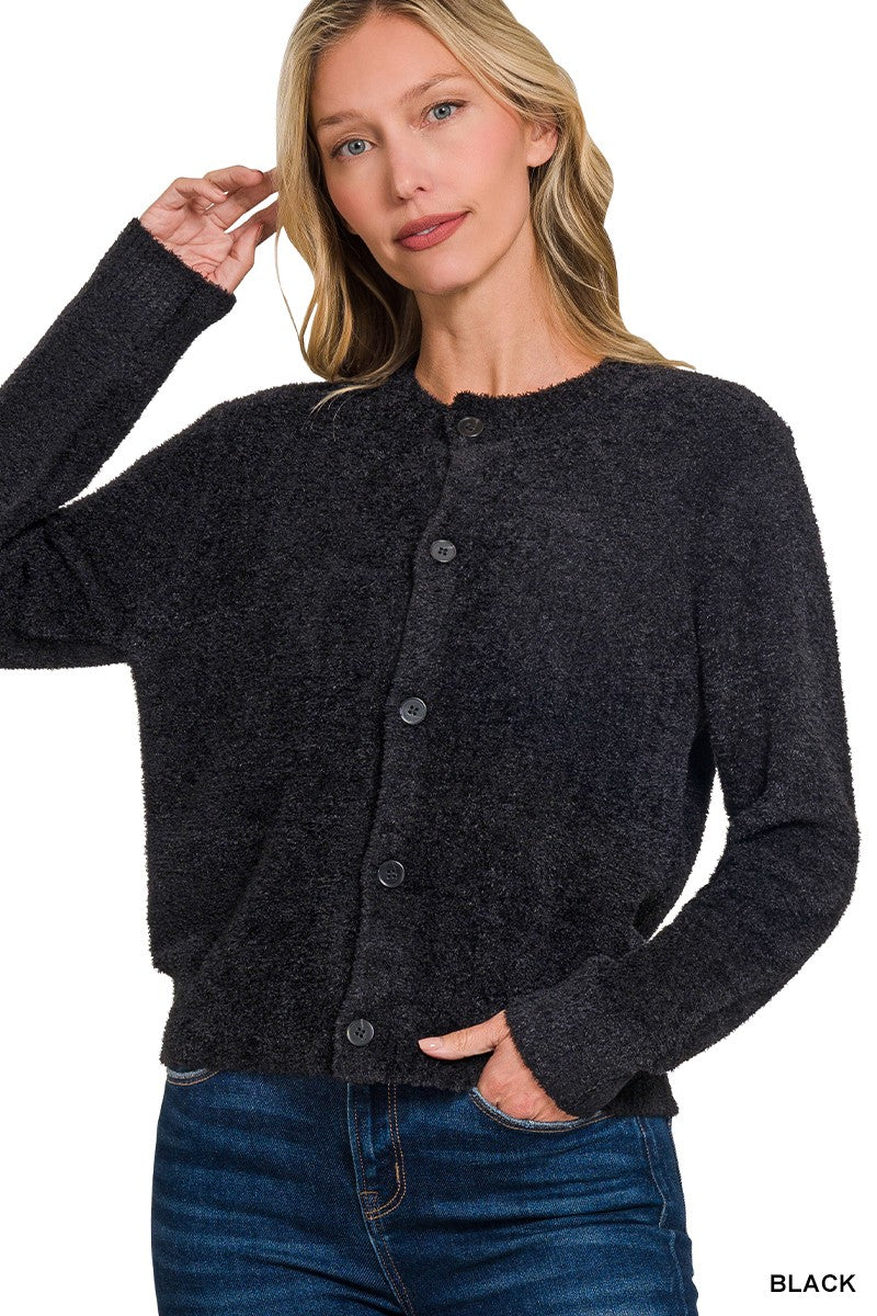 Zenana Black Cardigan