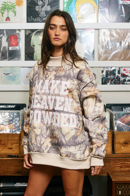 Camo Make Heaven Crowded Sweatshirt