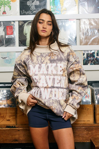 Camo Make Heaven Crowded Sweatshirt