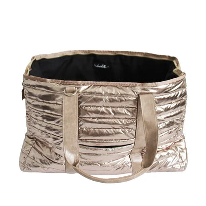 Gold Metallic Cassie Weekender