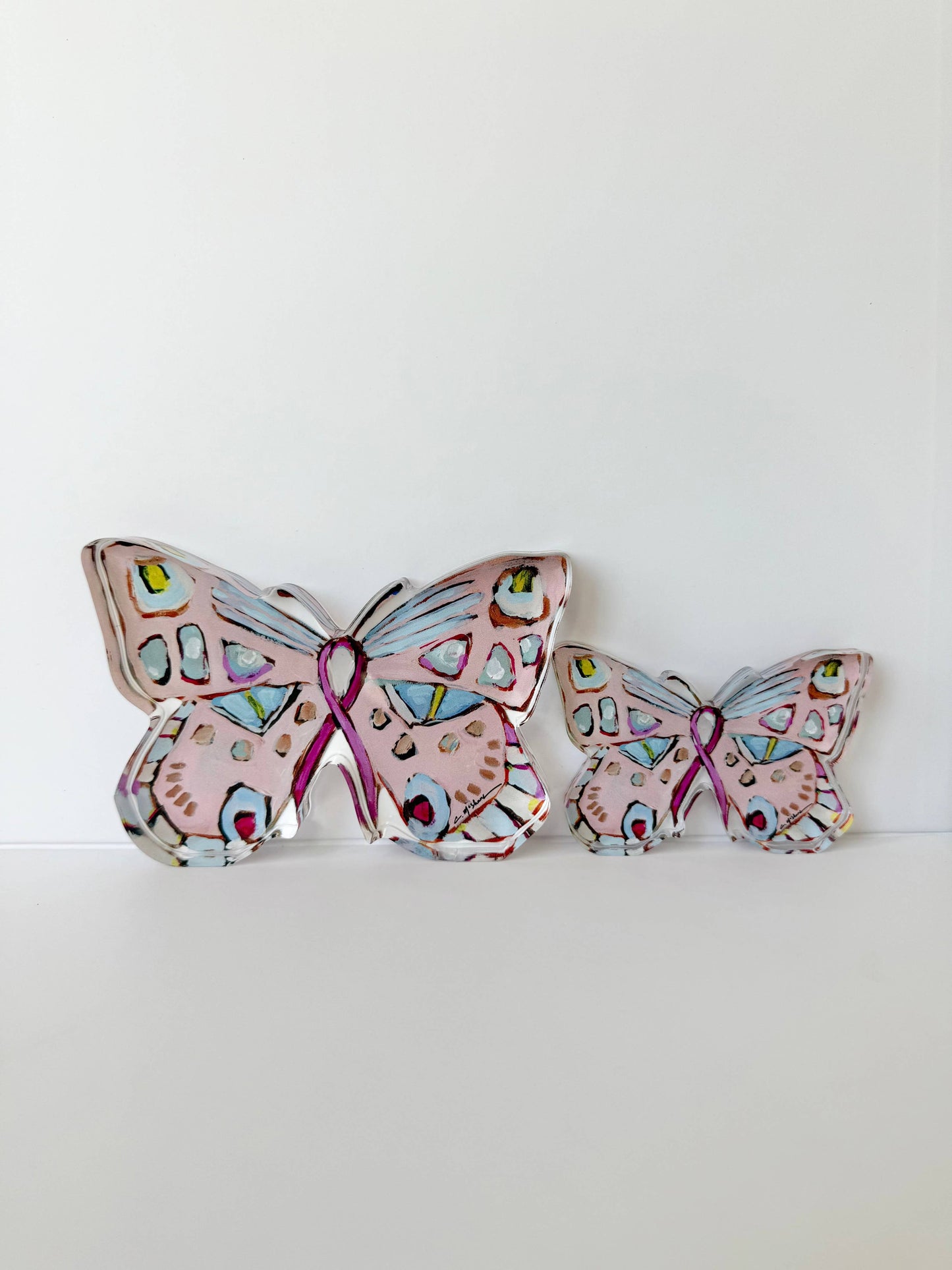 Butterfly of Hope  Mini Shelfie Pink