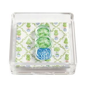 Mud Pie Acrylic Napkin Holder Topiary