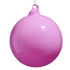 RAZ 5" Pink Opaque Blown Glass Ornament