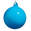 RAZ 4" Blue Opaque Blown Glass Ornament