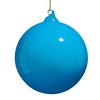 RAZ 5" Blue Opaque Blown Glass Ornaments