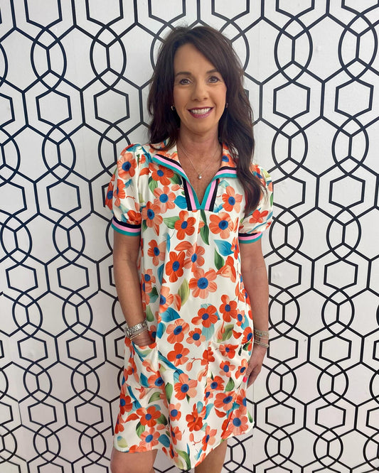 Poppy Puff Sleeve Dress