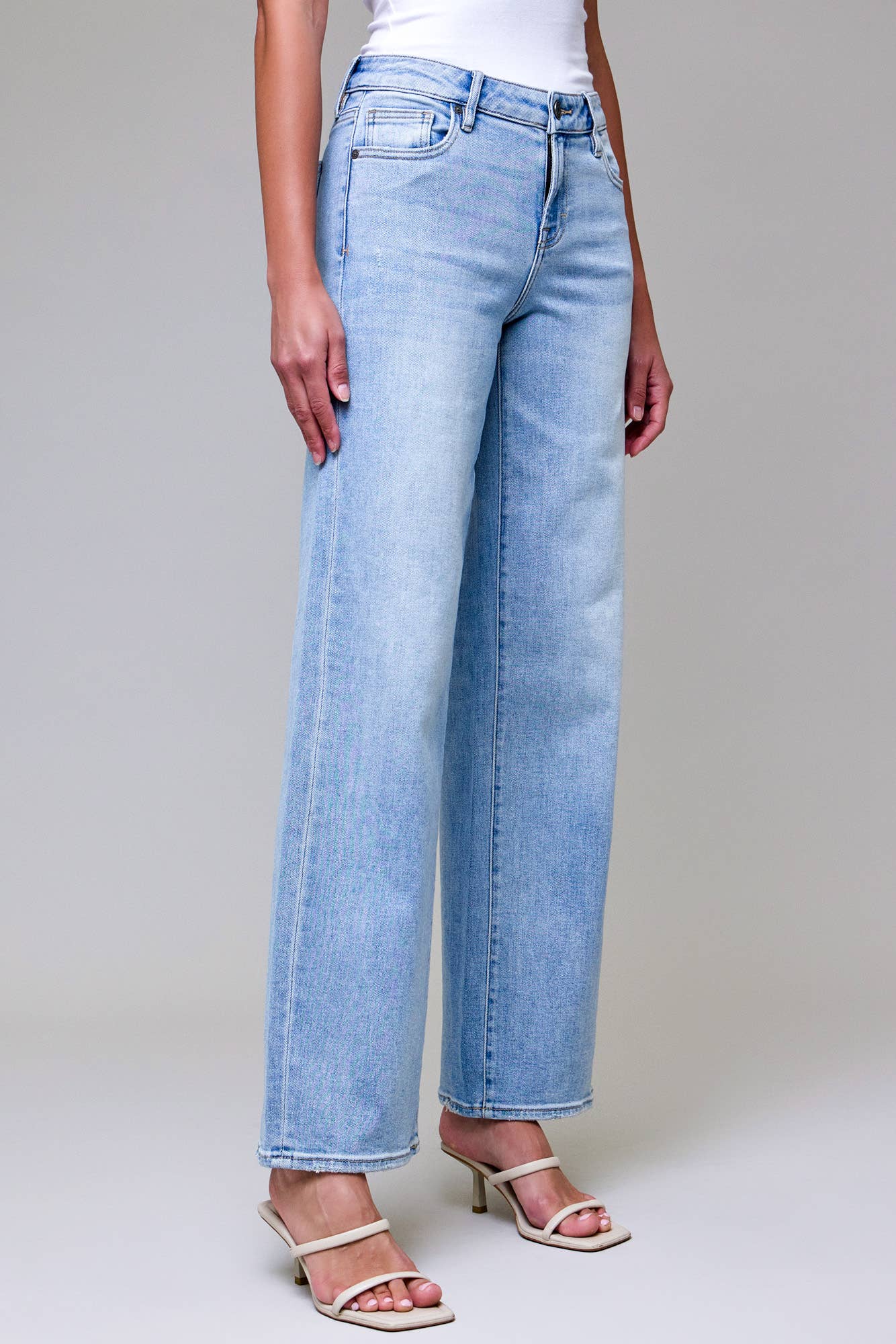 Hidden Light Wash Low Rise Dad Jeans