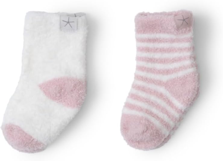 Barefoot Dreams CozyChic Infant Heart Sock Set