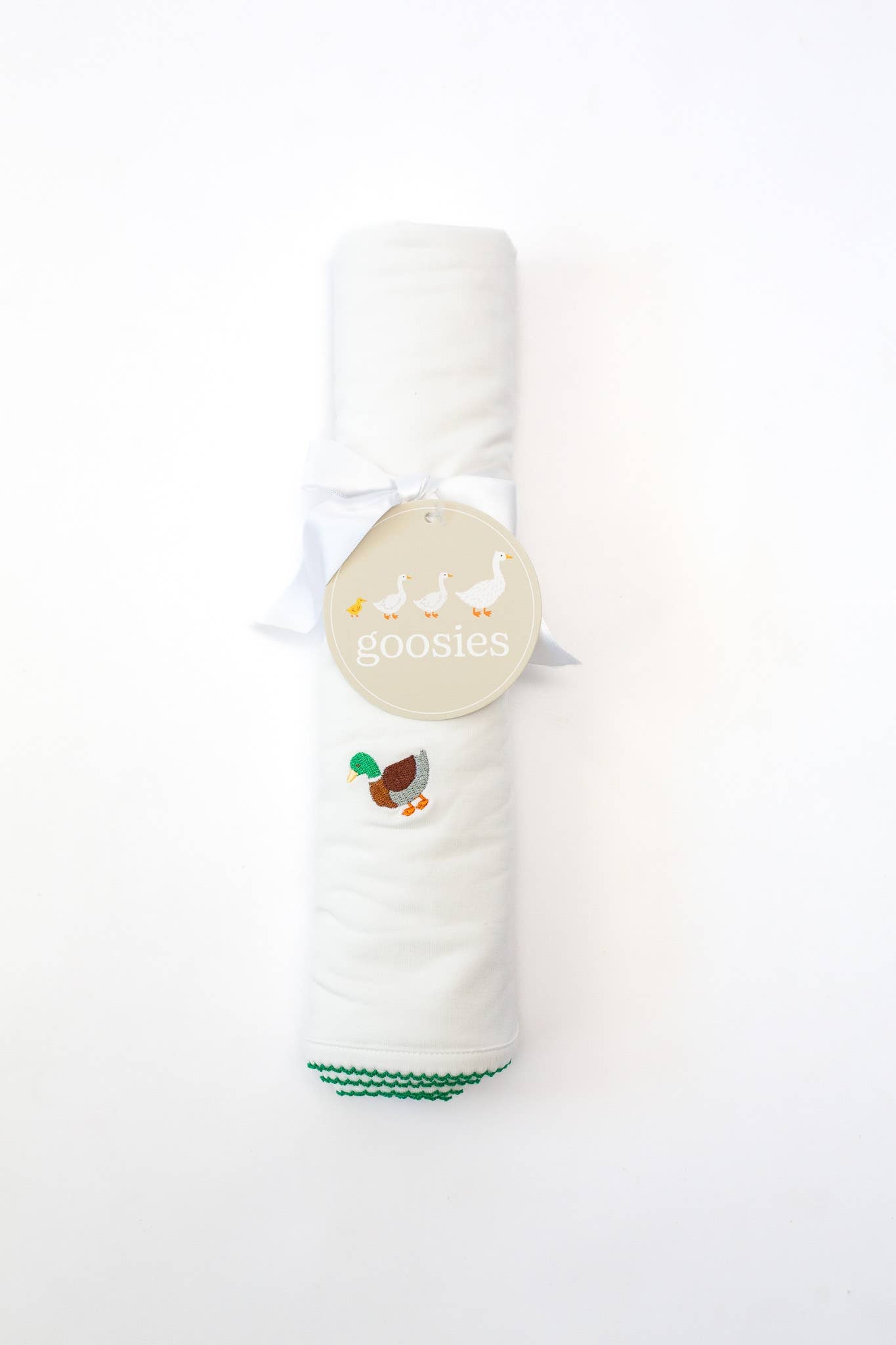 Pip Embroidered Blanket Mallard Duck