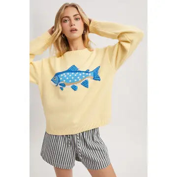 Fish Sweater Yellow