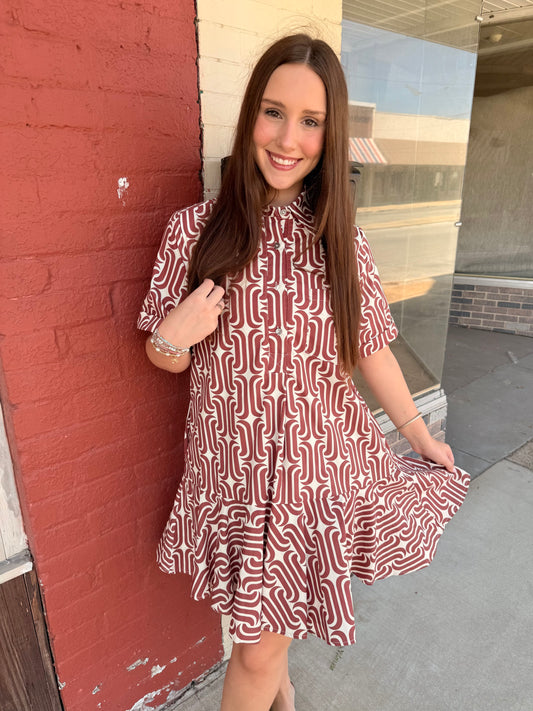 Abby Red Mini Dress