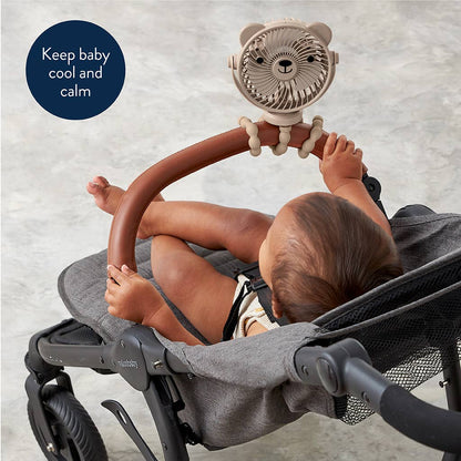 Itzy Breeze 3-Speed Stroller Fan Taupe