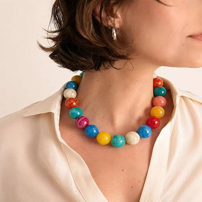 Bubblegum Ball Bead Necklace