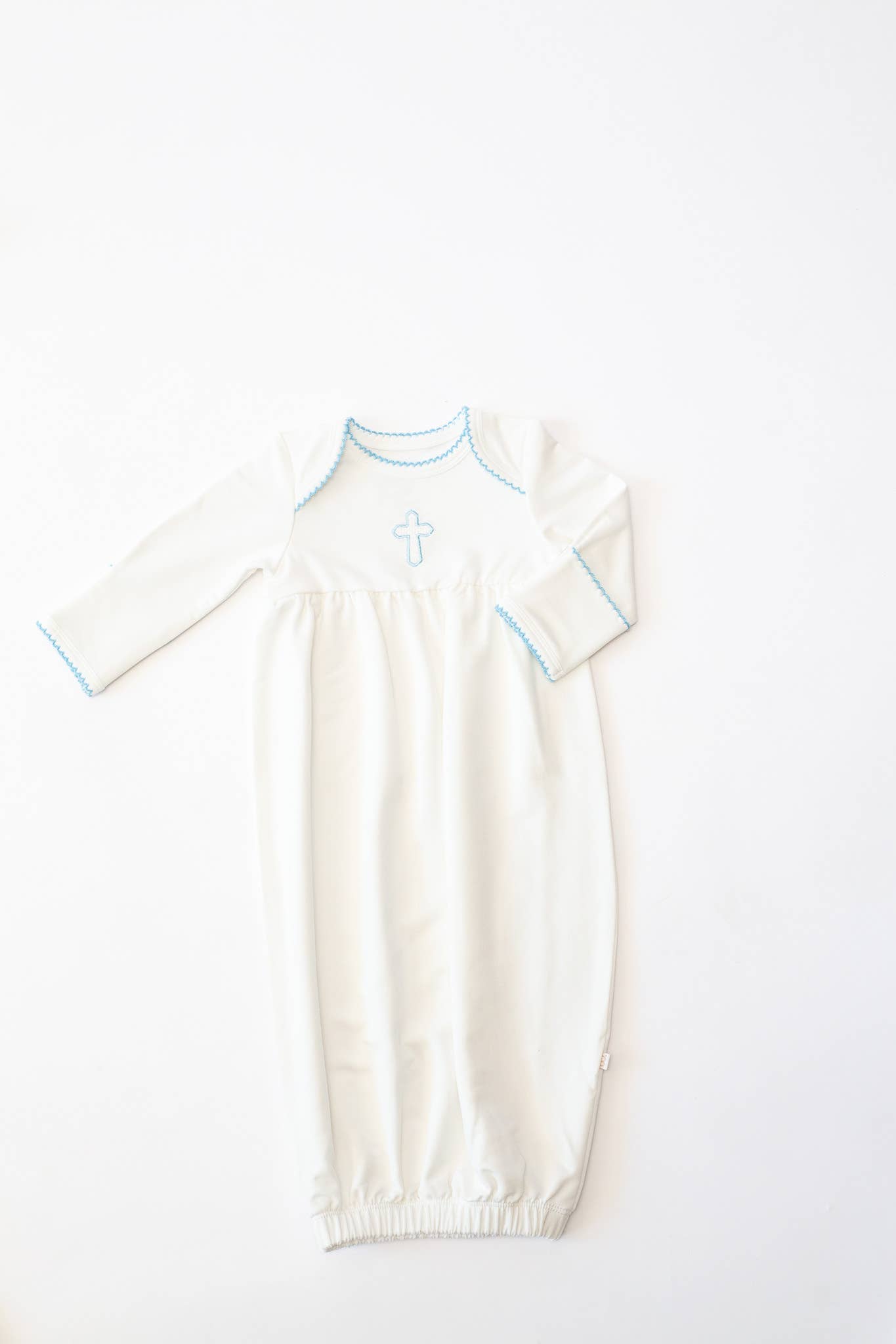 Blue Cross (Easter/Baptism/Christian) Infant Gown: NB