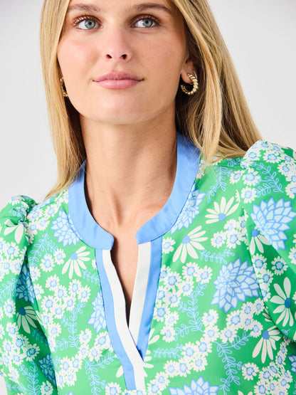 Mary Square Kinsley Daisy Chain Green