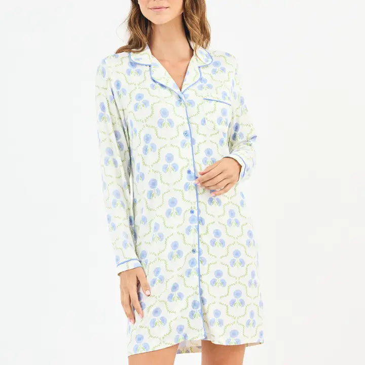 Charlotte Nightshirt Sweet Briar Lattice