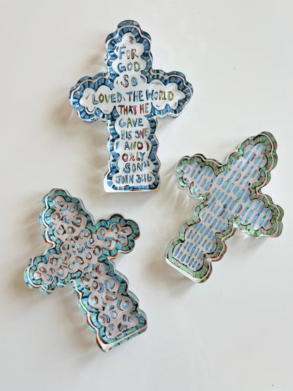 Faithful Cross Acrylic Mini Sheflie