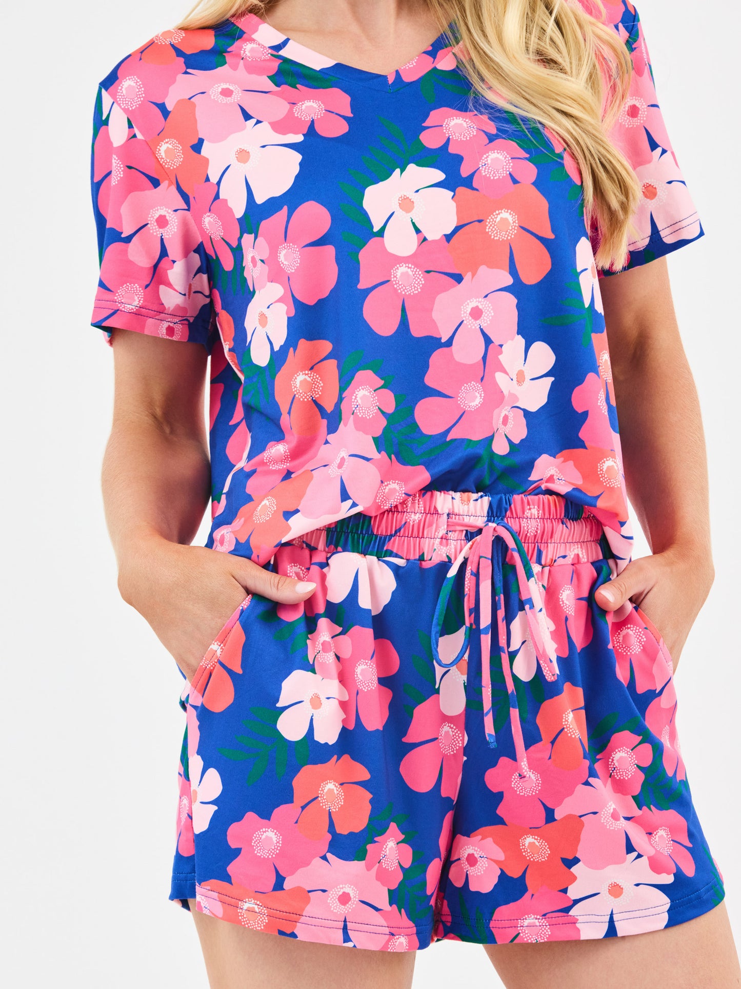 Mary Square Short Set Alli Petal Pop Blue