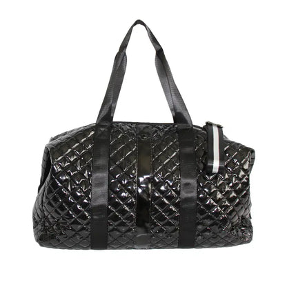 Glossy Black Debra Diamond Weekender