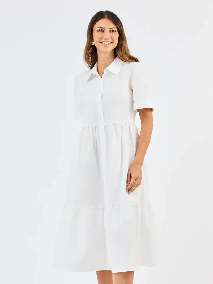 Mary Square Jema White Dress