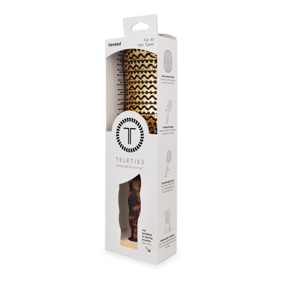 Teleties Vented Hair Brush | Tortoise