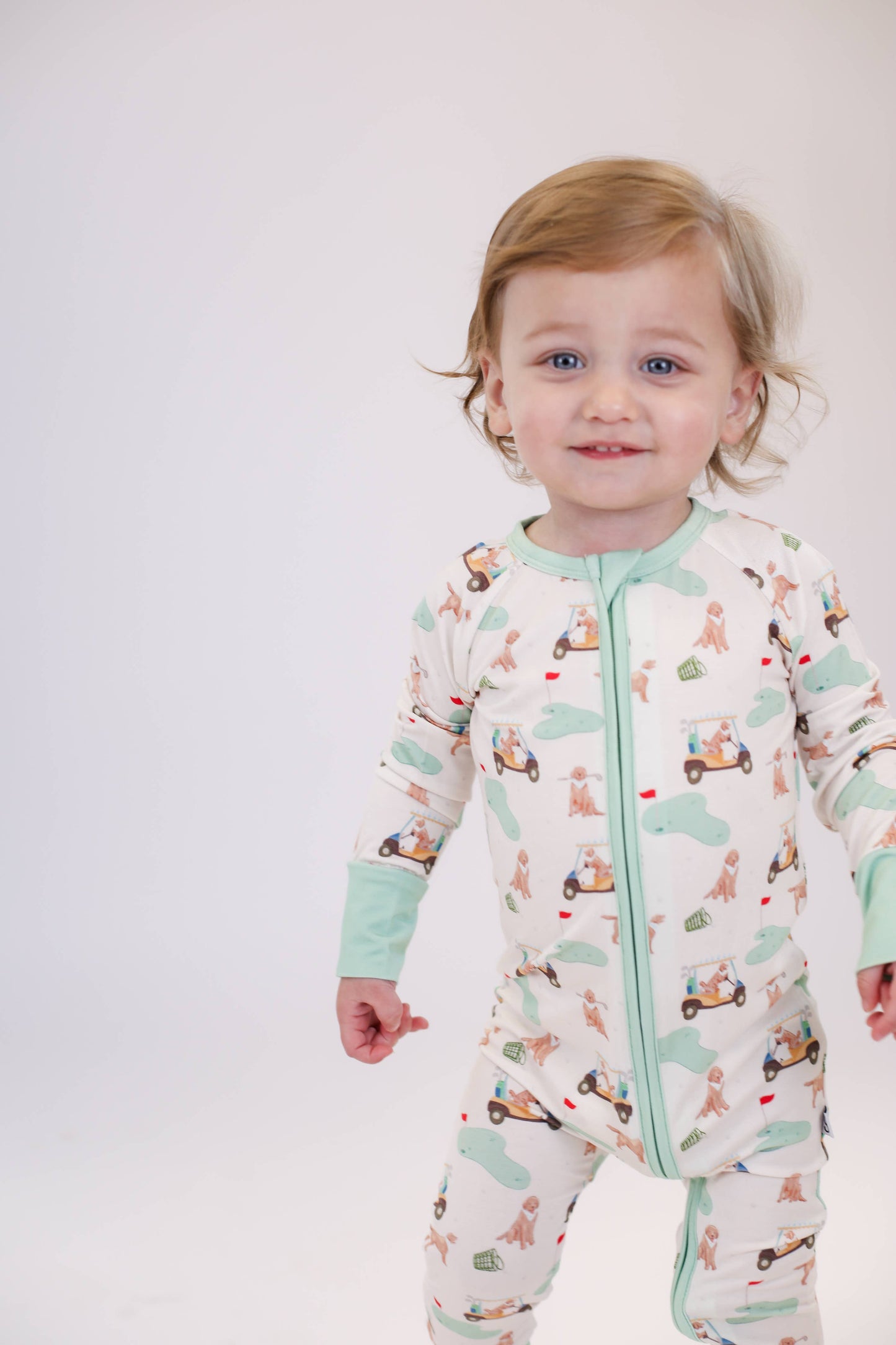 Barks & Birdies Convertible Zip Pjs3-6mo