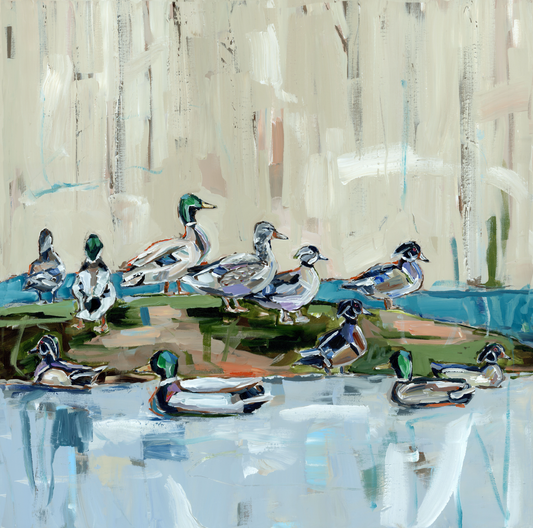 "Mound Party" 24X24 canvas print