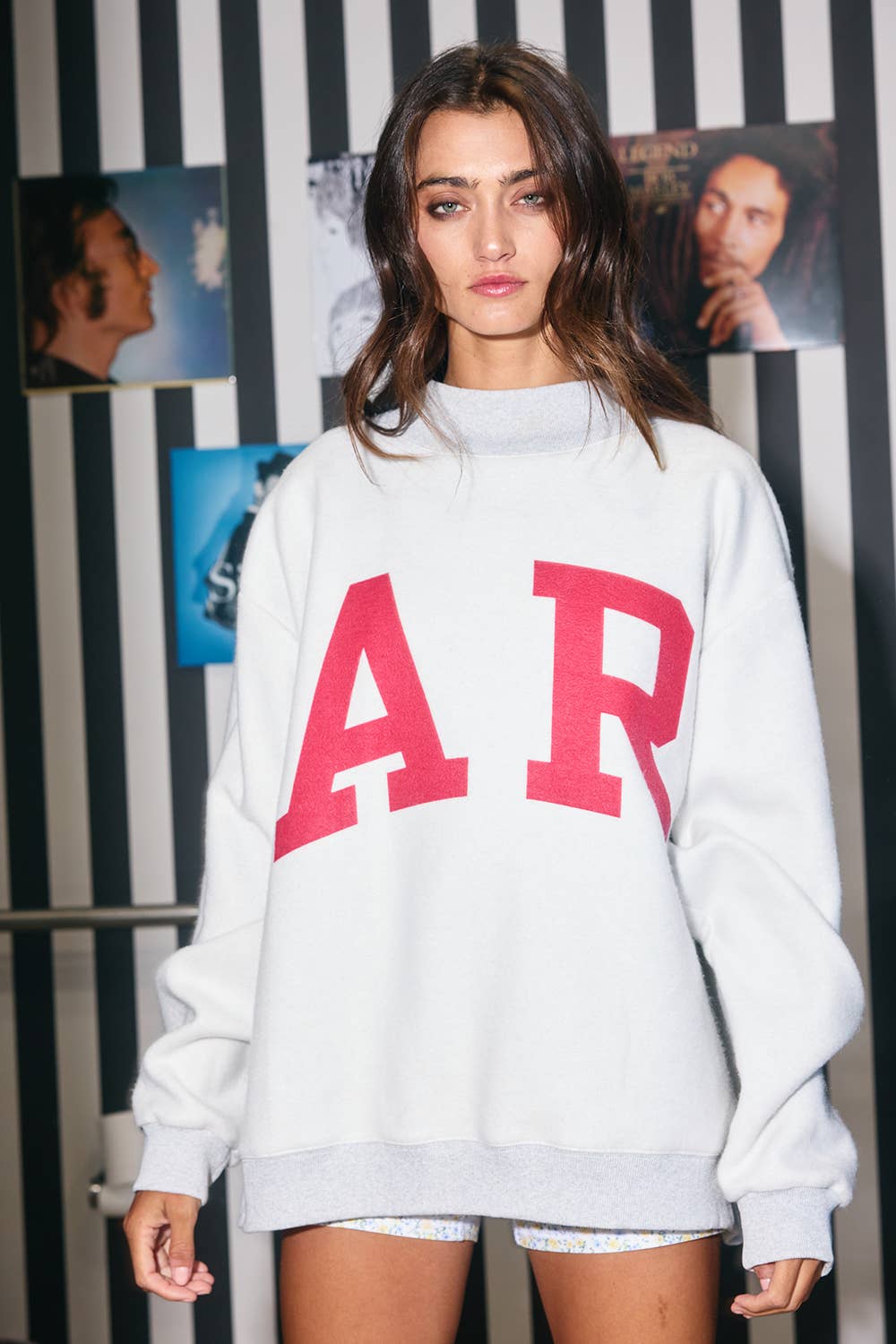 ARKANSAS & AR Reverse Sweatshirt Gray
