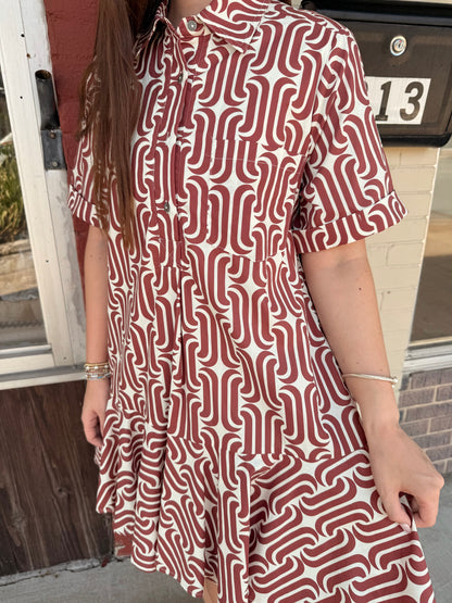 Abby Red Mini Dress