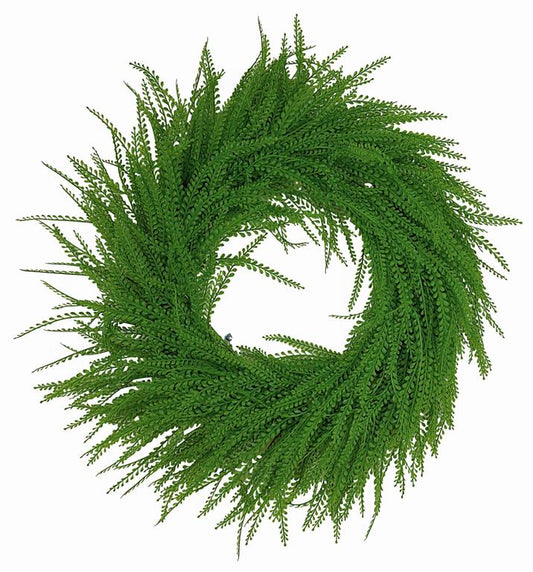 Round Beaded Fern Wreath
