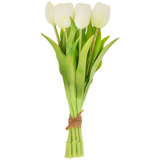 Boston International Crisp White Tulip Bundle