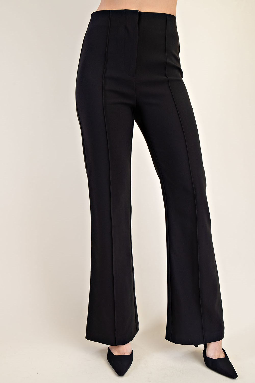 Black Flare High Waisted Pant