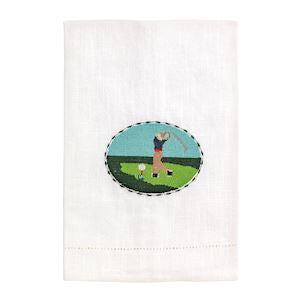 MP Golfer Needlepoint Golf Towel