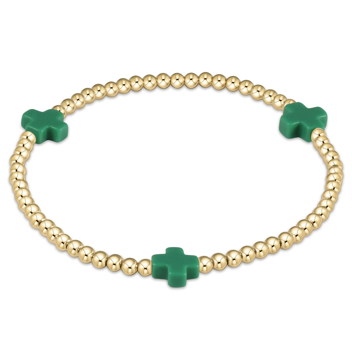 enewton Signature Cross Gold 3mm Green