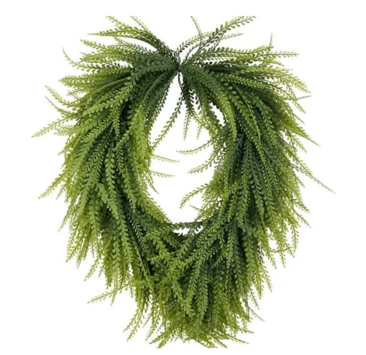 Beaded Fern Wreath