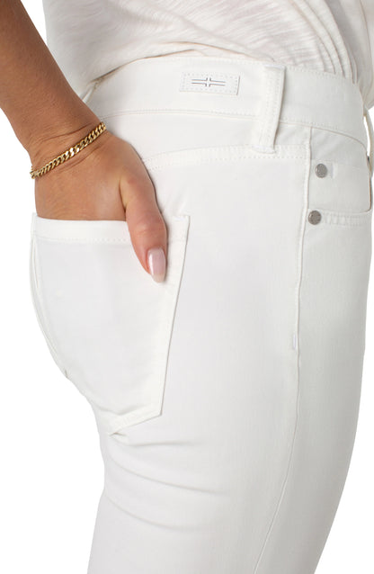 Liverpool White Hannah Crop Flare