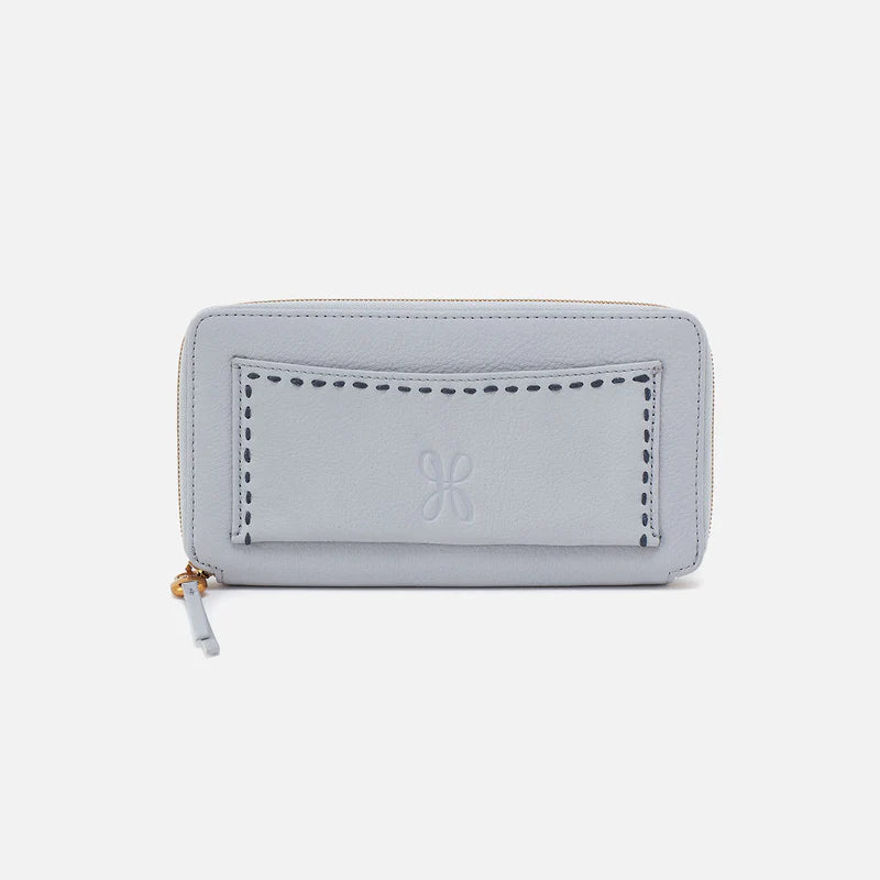 Hobo Hart Large Wallet Pearl Blue