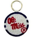 LAC Ole Miss Beaded Keychain