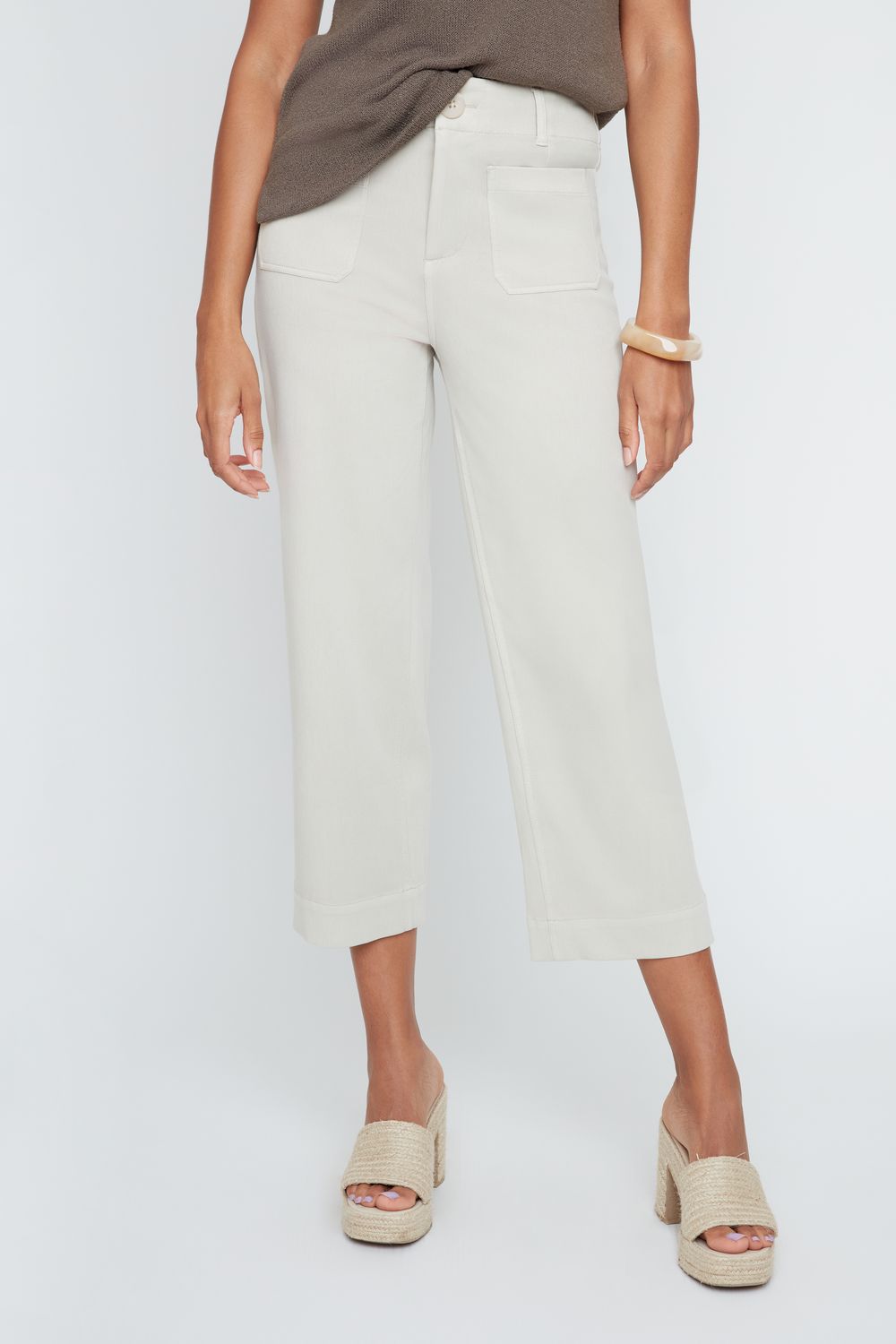 Renuar Stretch Front Pocket Pant Oyster