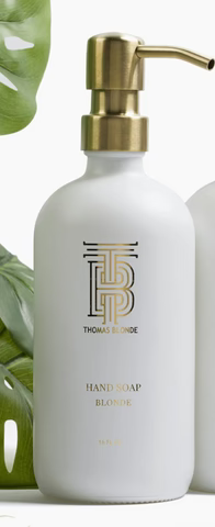 Thomas Blonde Glass Bottle Hand Soap Joshua Tree