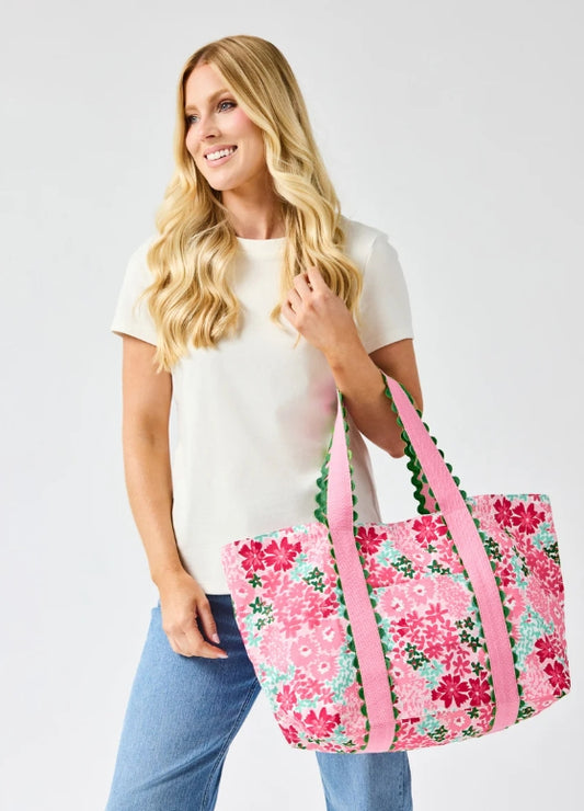 Mary Square Monaco Tote Petal Pink