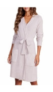 Barefoot Dreams CCL Ribbed Robe Faded Rose