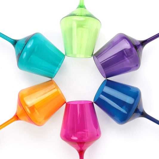 Pop Stemmed Wine Glasses