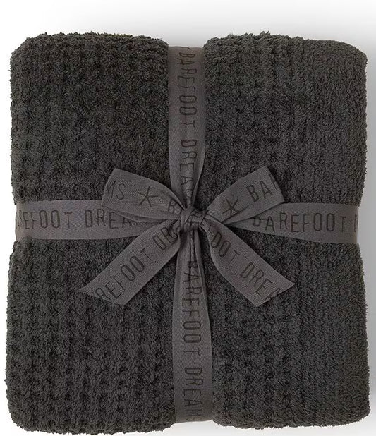 Barefoot Dreams CozyChic Waffle Blanket Umber