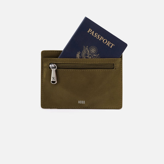 Hobo Euro Slide Card Cse Olive Veil
