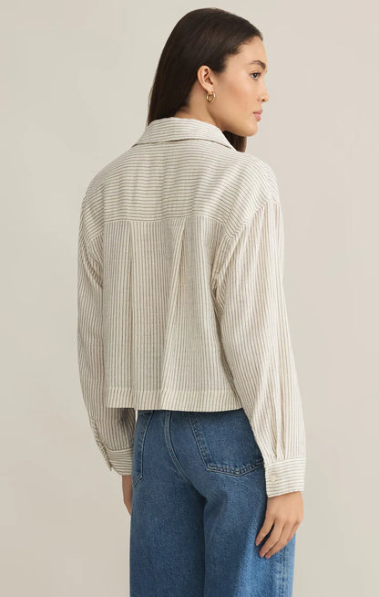 Del Mar Striped Shirt Natural